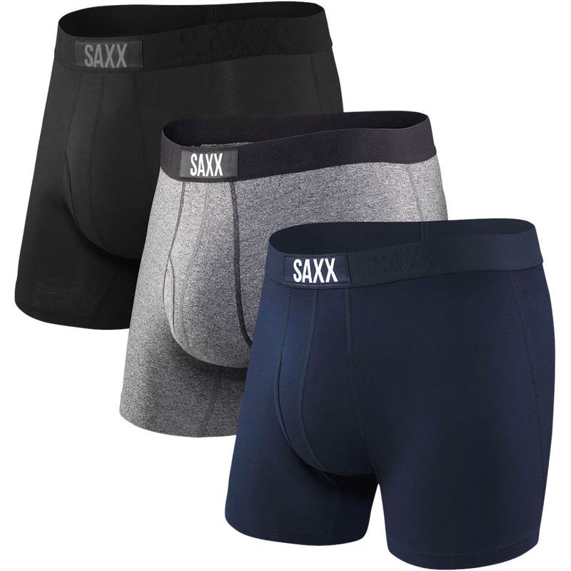 Saxx Mens Ultra Boxer Brief with Fly - Pack of 3-1